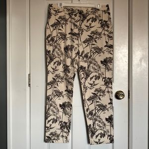 Talbots The Weekender Floral Pants Size 10
